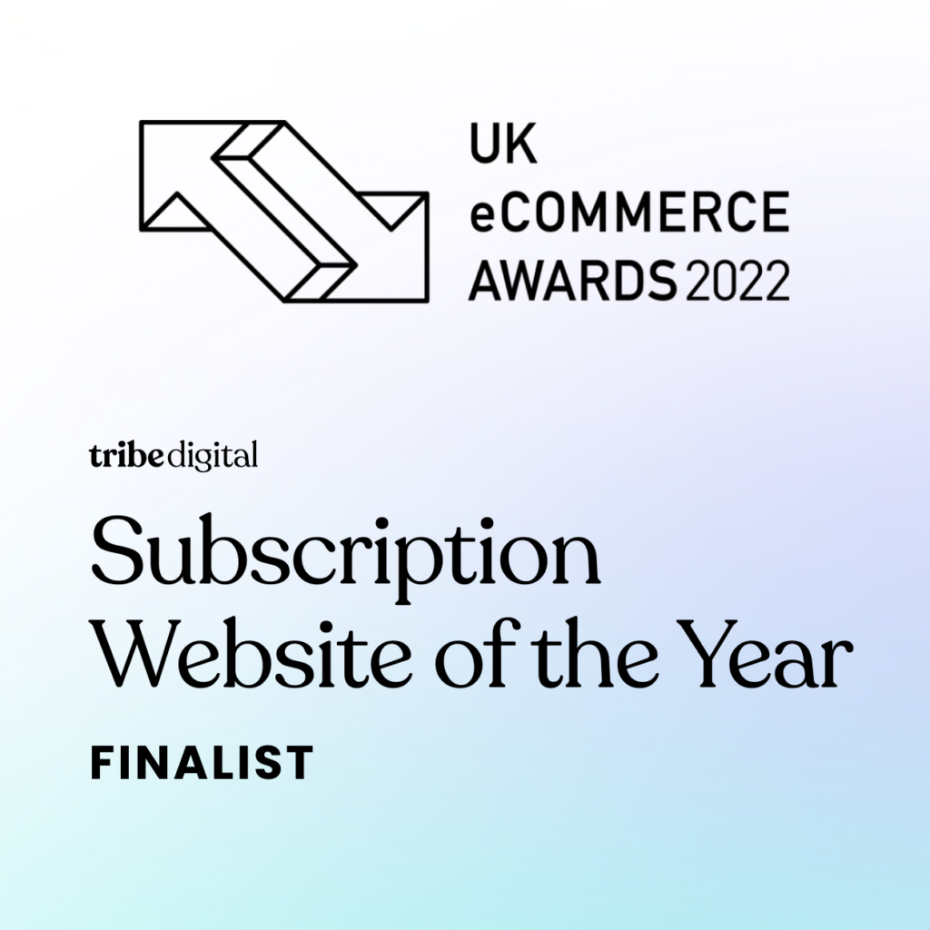 Subscription Website Of the Year - Ecommerce Awards